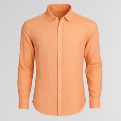 Camisa Linho Salmão 77082 - Hangar 33 na internet