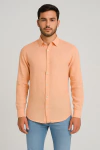 Camisa Linho Salmão 77082 - Hangar 33 - comprar online