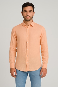Camisa Linho Salmão 77082 - Hangar 33 - comprar online