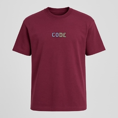 Camiseta StreetShirts Oversized Drop Bordo - Code - comprar online