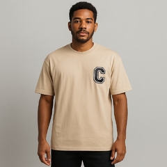 Camiseta StreetShirts Oversized Coach Caqui - Code