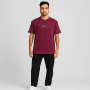 Camiseta StreetShirts Oversized Drop Bordo - Code