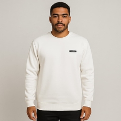 Casaco Moletom Minimal Off White - FreeSurf
