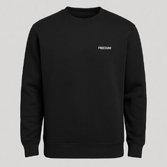 Casaco Moletom Minimal Preto - FreeSurf - comprar online