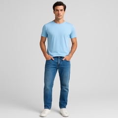 Camiseta Básica Azul Claro 73860 - Hangar 33 - comprar online