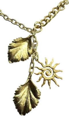 COLLAR HOJAS DORADAS - comprar online