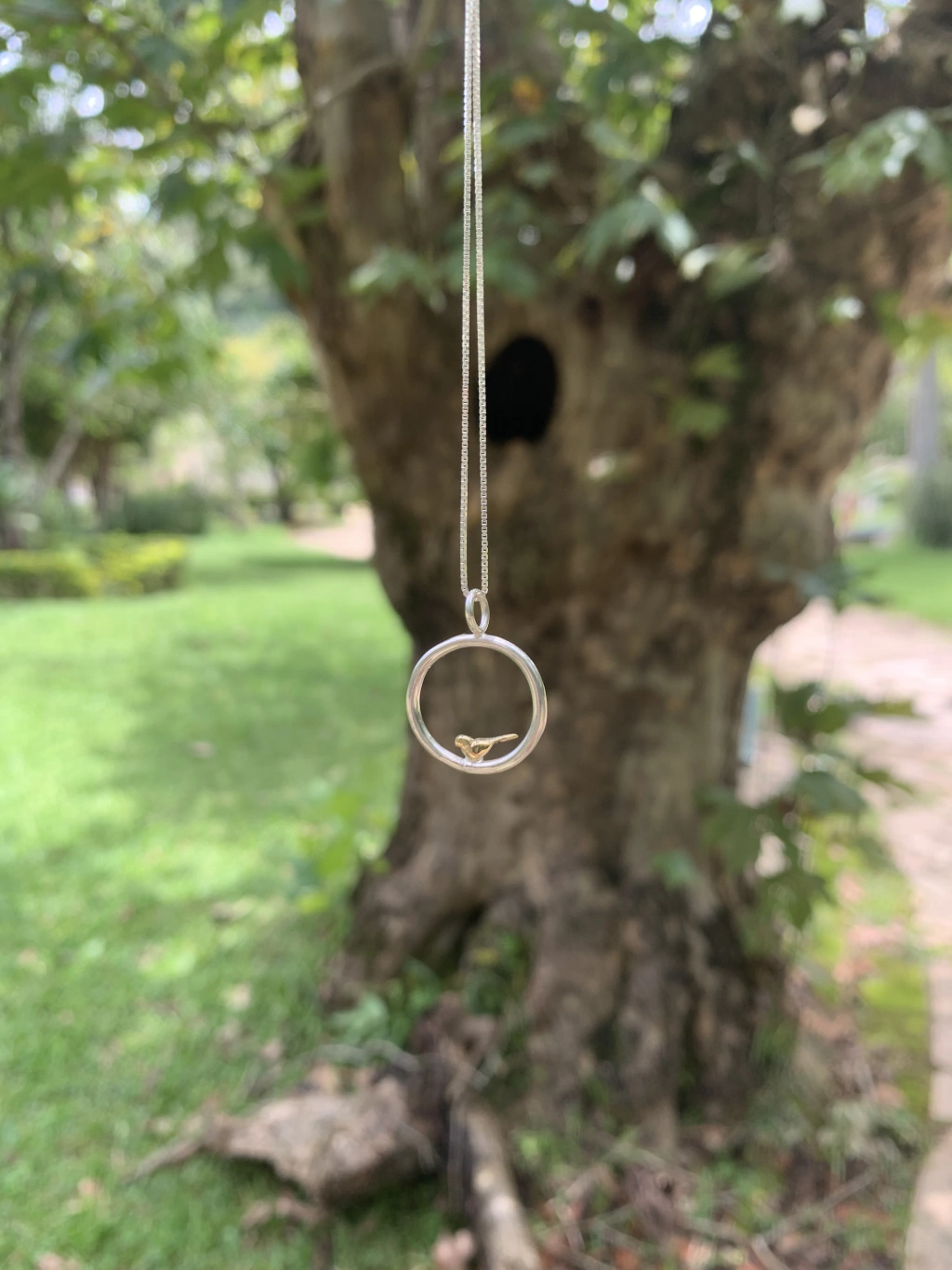 Pingente delicadeza passarinho