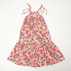 Vestido Longo Azeitona Kids Sakura na internet