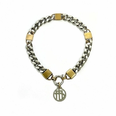 Colar Zayron gold - bijuteria premium com mix de banho e pingente - comprar online
