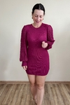 VESTIDO de tricô canelado justo BRIANA