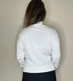 BLUSA de fio off white com gola CELINA - loja online