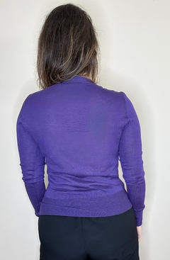 Blusa básica de fio roxo - comprar online