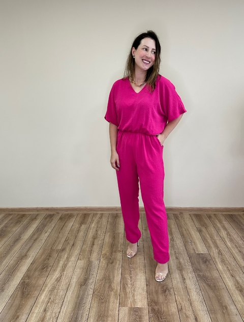 Macacão longo reto Renata