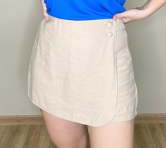 Shorts Saia Com Zíper Mônica