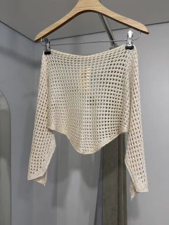 Lenço de crochê nude - comprar online