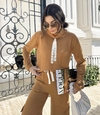 Conjunto de moletom caramelo RAÍSSA