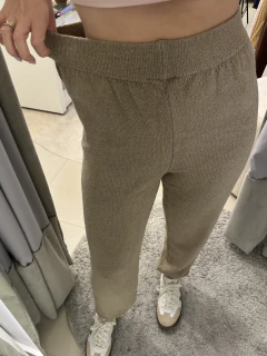 Conjunto de tricô com calça e blusão toque mousse - comprar online