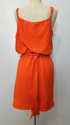 Vestido curto pareô laranja Lorena - Moniê
