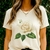 T-Shirt White Roses Rock Attitude