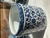 Vaso de Cerâmica Azul Florido - G
