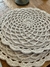Sousplat 01 - Crochê Cinza - 40cm de Diâmetro