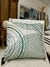 Almofada Linho Cru - C/Rami Cor Verde Mod 1 52x52cm