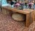 Mesa de Centro Viga U Invertido - Peroba Rosa - 1,40x0,70x0,40 - Conceito Rústico