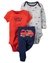 Carters conjunto de roupas de desenho animado para bebê menina, conjunto de manga comprida com decote em o, body + calças para recém-nascido, fantasia unissex de algodão para recém-nascido - comprar online