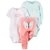 Carters conjunto de roupas de desenho animado para bebê menina, conjunto de manga comprida com decote em o, body + calças para recém-nascido, fantasia unissex de algodão para recém-nascido na internet