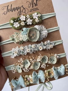Cartela Headbands Verde Vintage - comprar online