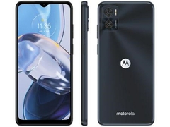 SMARTPHONE MOTOROLA MOTO E22 128GB/4GB 6,5” CÂM 16MP DUPLA + SELFIE 5MP - PRETO