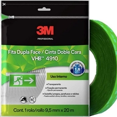 FITA DUPLA FACE 3M VHB 9,5MM x 20M(4910)