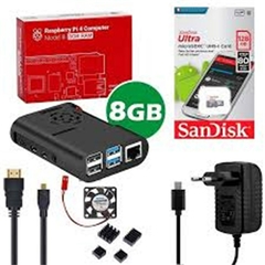 KIT COMPLETO RASPBERRY PI4 PI 4 MODEL B 8GB RAM, SD 128GB