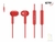 AURICULARES 3.5" (4 PINES) +MIC NM-UR70 ROJO IN EAR