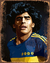 Maradona Ilustración Camiseta Boca