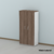 Armário alto P25 Walnut/Branco - Premiatta Móveis Corporativos e Cofres