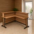 Balcão atendimento em L PMCBL52448033- Noce Amendoa - comprar online