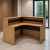 Balcão atendimento em L PMCBL52449032 - Noce Amendoa - comprar online