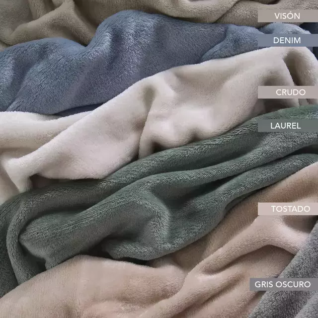 Frazada flannel liso Palette