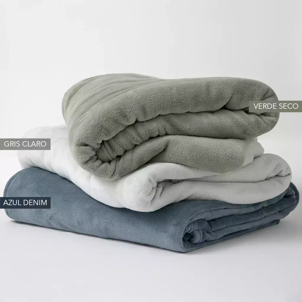 Frazada Alcoyana coral fleece liso