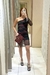 VESTIDO TUL UN HOMBRO SLICK BORDO - comprar online
