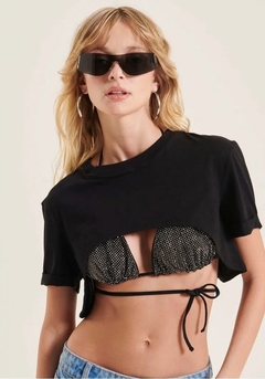 MYFT T-Shirt Cropped com Top Shine - comprar online