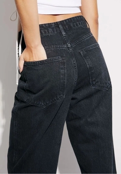 MYFT Calça Jeans Wide Leg High Preto - Moda Store