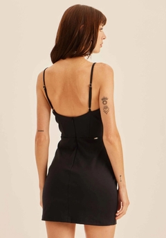 Lança Perfume Vestido Curto De Alça Preto - loja online