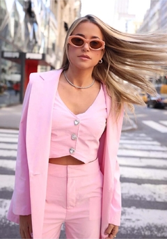 MYFT Colete Alfaiataria Cropped - Moda Store