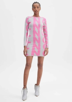 Vestido Tricot Curto Rosa Lança Perfume na internet
