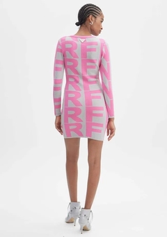 Vestido Tricot Curto Rosa Lança Perfume - Moda Store