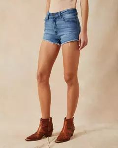 SHORT TANIA USED MID BLUE | WANAMA - tienda online