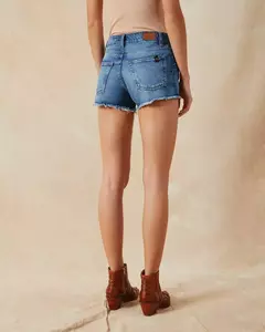 SHORT TANIA USED MID BLUE | WANAMA - comprar online