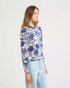 SWEATER DAKOTA WINTER PRINTED BLUE | WANAMA en internet